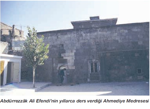 abdürrezzâk ali efendi Rahmetullahi aleyh
