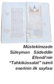 Müstekîmzâde Süleymân Sâdeddîn Efendi Rahmetullahi aleyh fotoğrafı