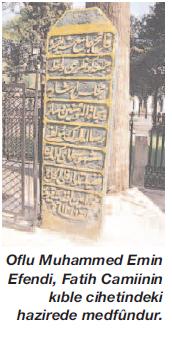 Oflu Muhammed Emin Efendi Rahmetullahi aleyh
